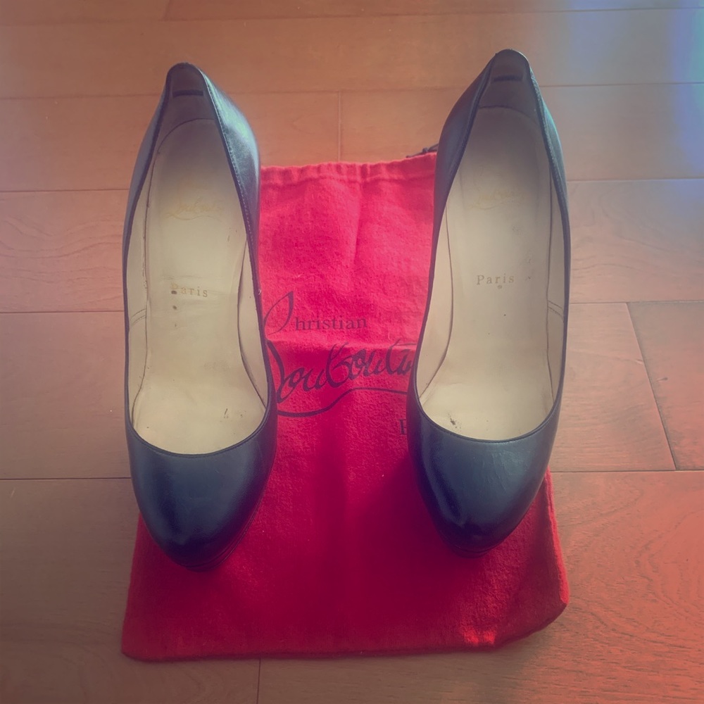 Christian Louboutin Leather Bianca Platform Pumps